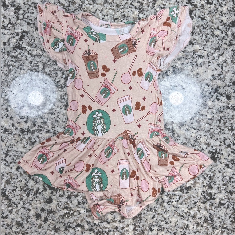 Sold! STARBS RARE bamboo print! 6-12 month